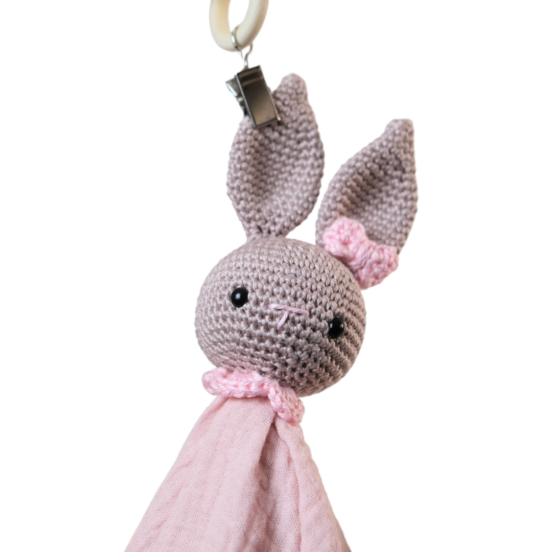 Schnuffeltuch Bunny Rosa&Nude
