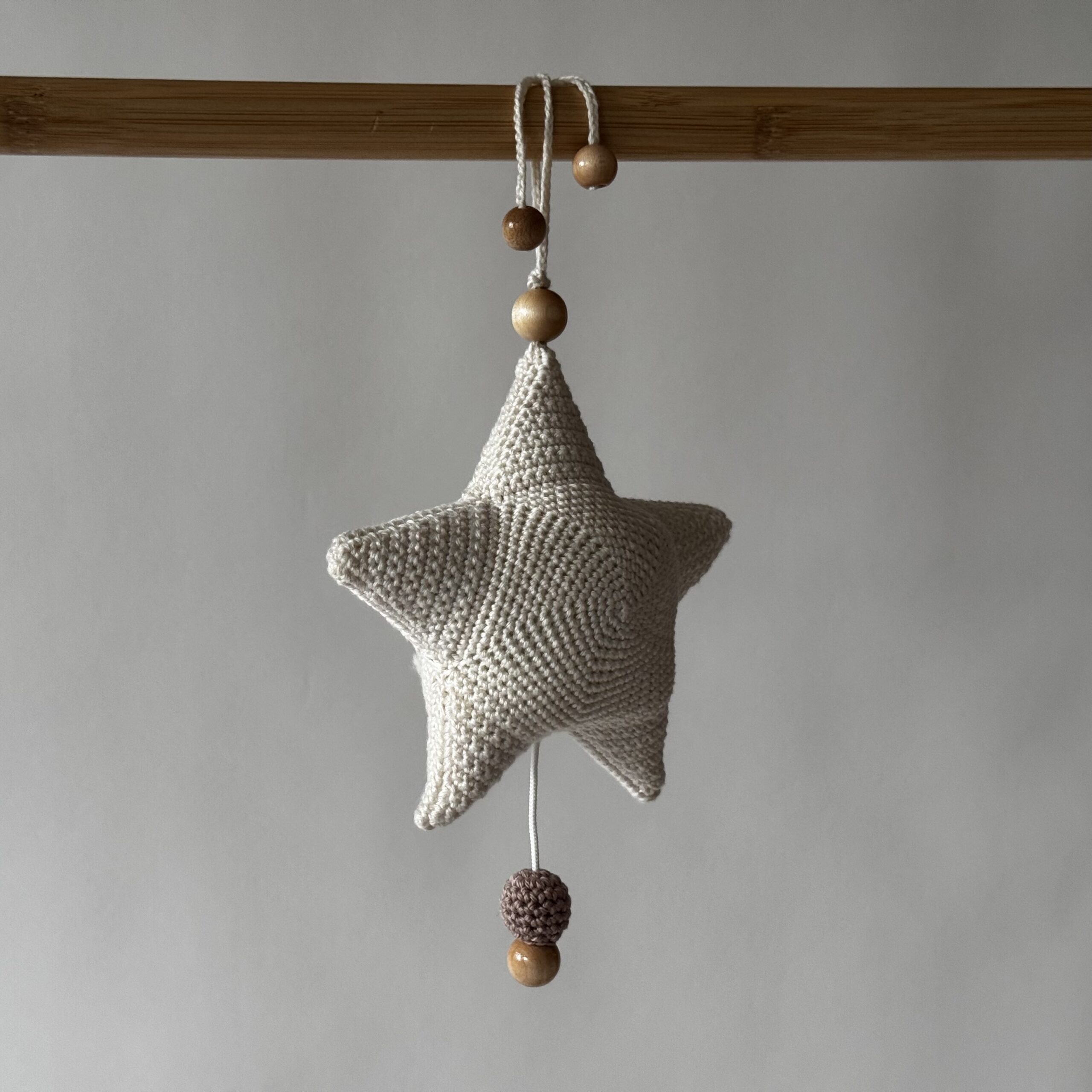 Spieluhr Stern Creme&Nude