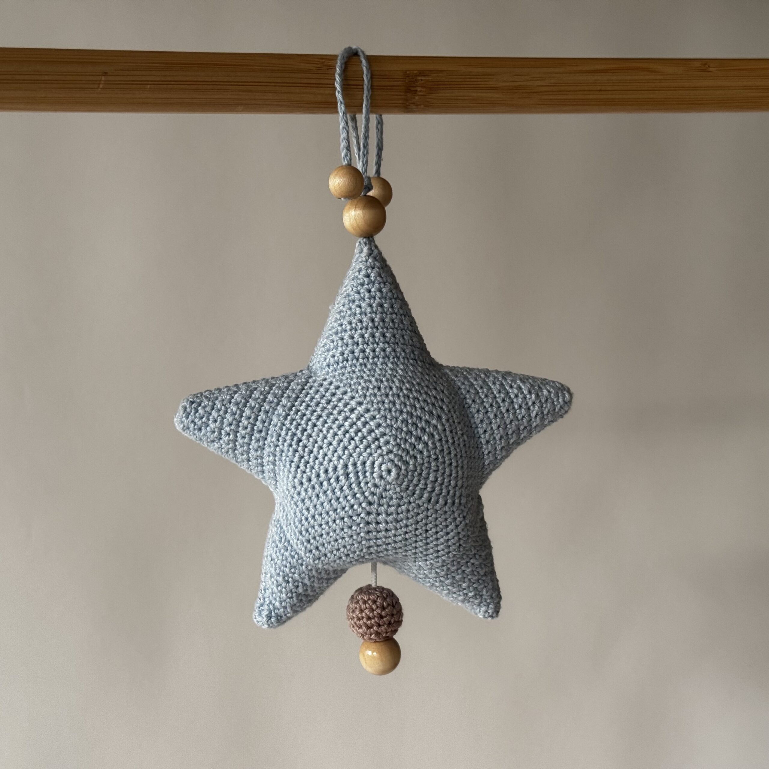 Spieluhr Stern Blau&Nude