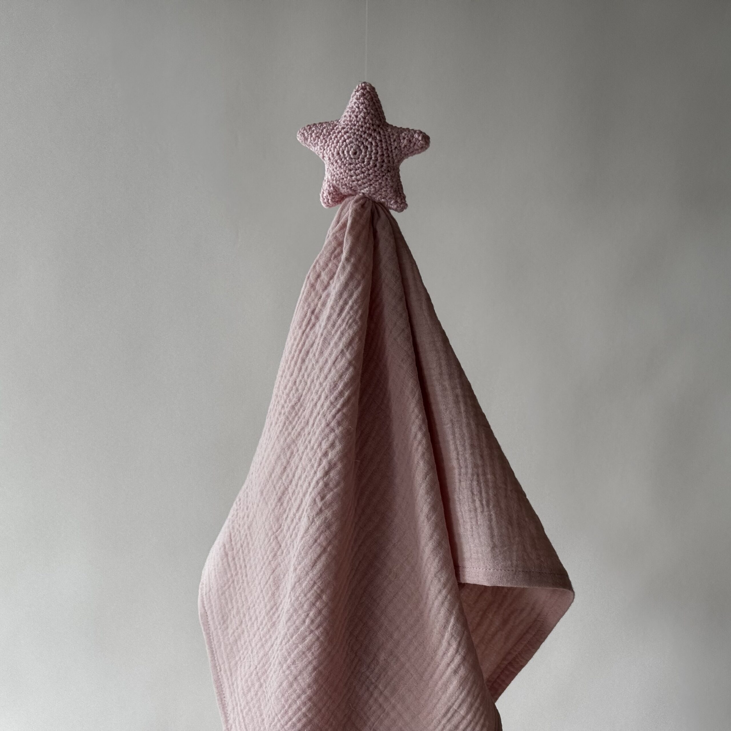 Schnuffeltuch Stern Rosa