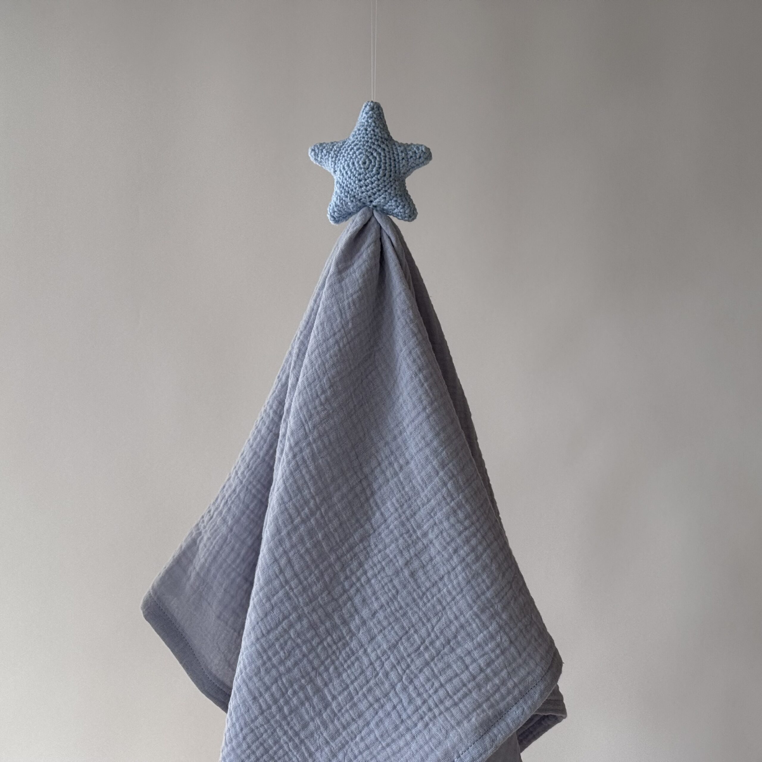 Schnuffeltuch Stern Blau