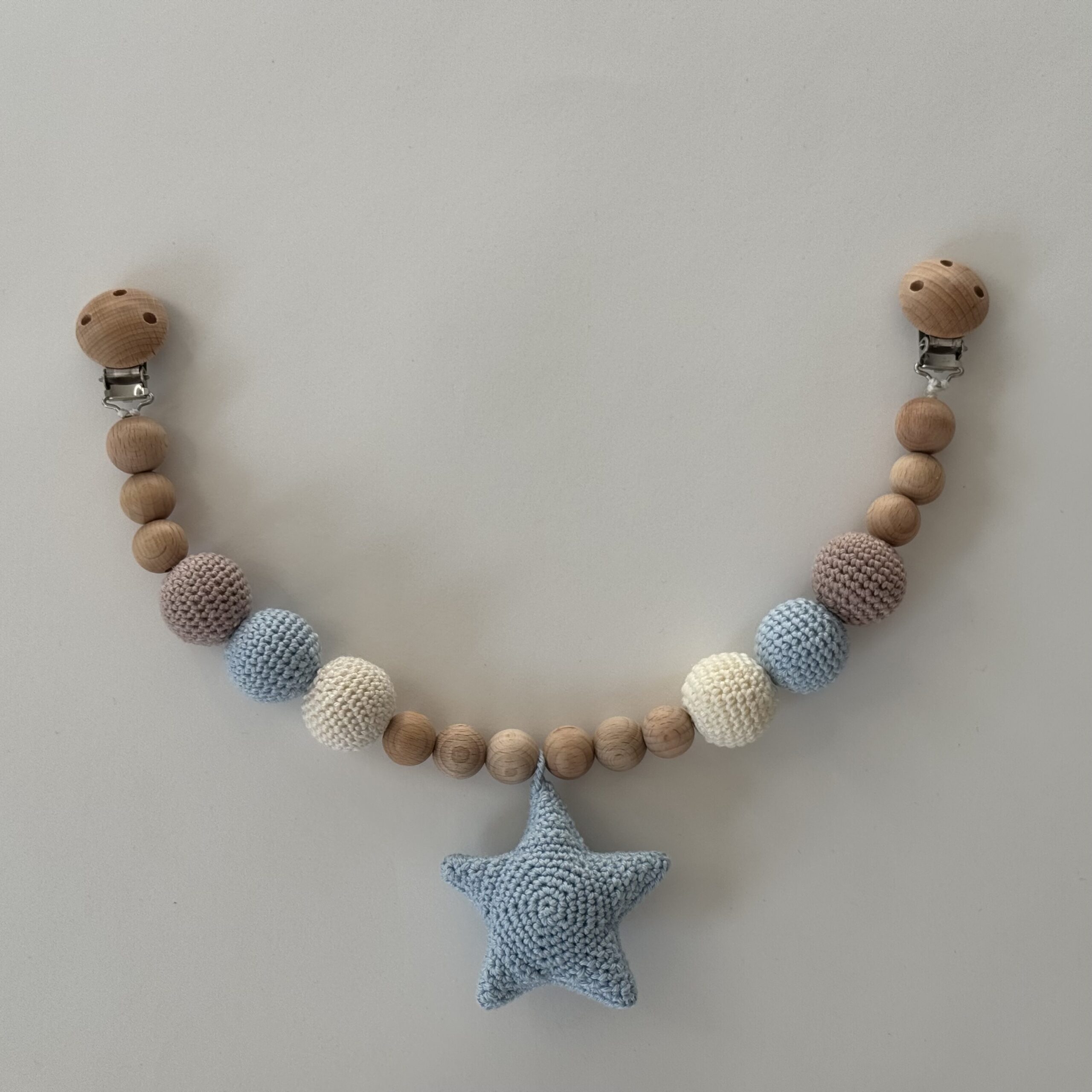 Kinderwagenkette Stern Blau