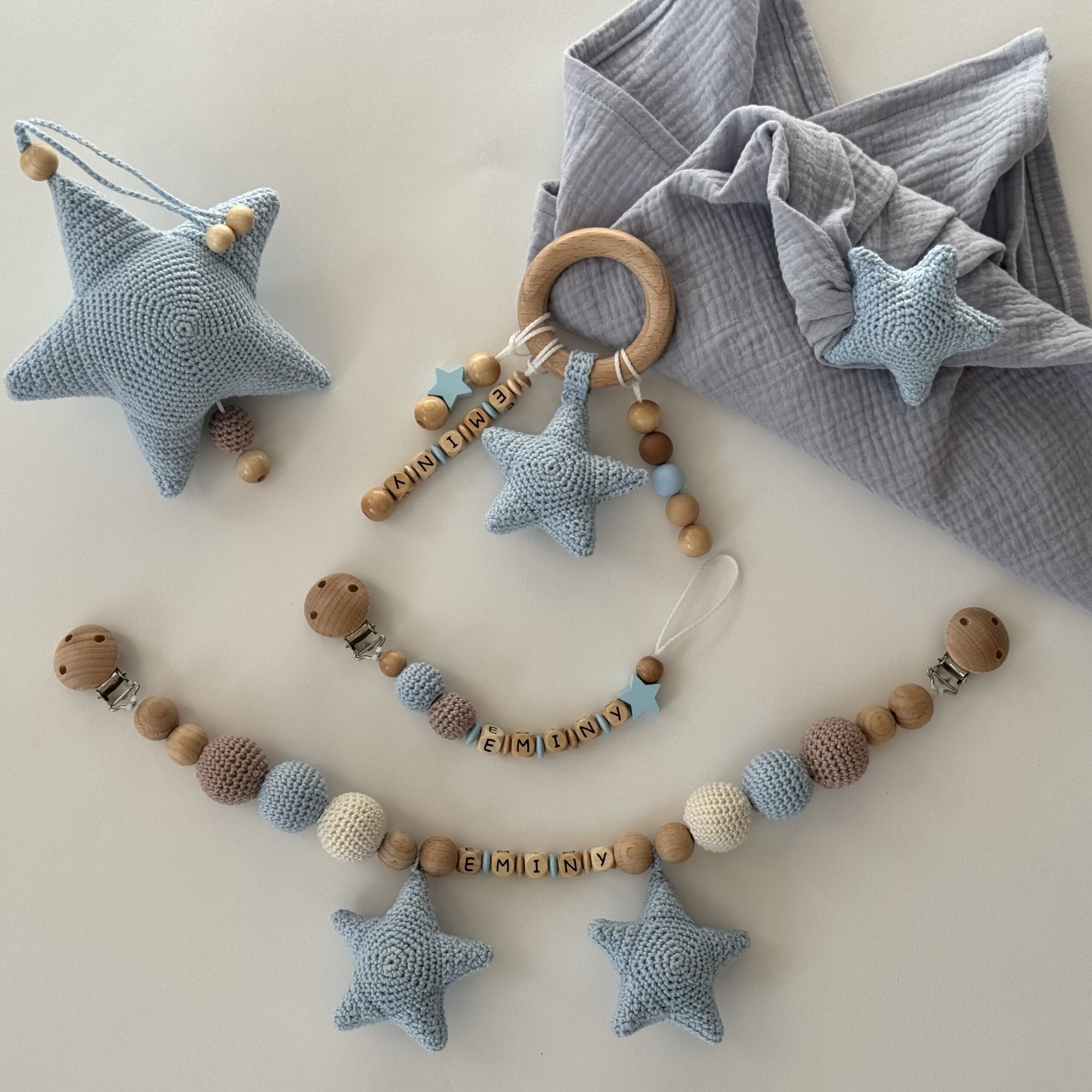 Newborn Set Stern „Medium“ Blau