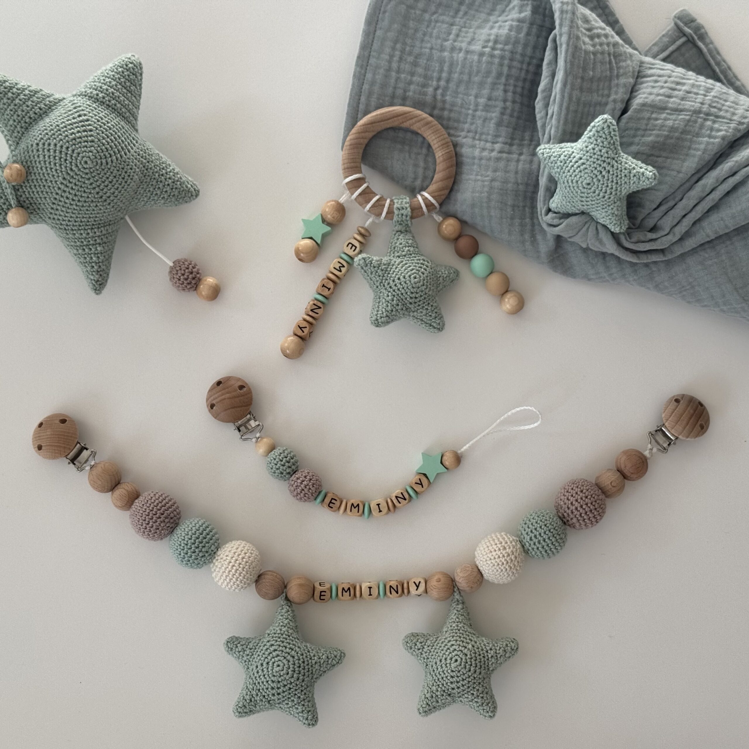 Newborn Set Stern „Medium“ Mint